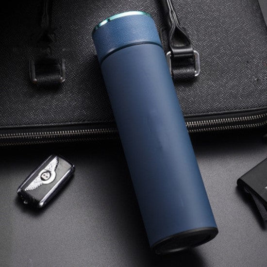 Business Touch Temperature Measurement Mug – Smart LED Display, Insulated Stainless Steel Cup