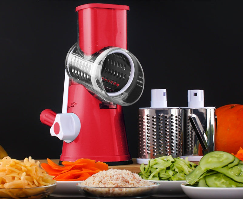 Multifunctional Round Mandoline Slicer – Manual Vegetable, Potato & Cheese Cutter