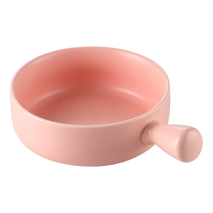 Ceramic Oven Plate with Handle – Heat-Resistant Baking & Serving Dish for Kitchen