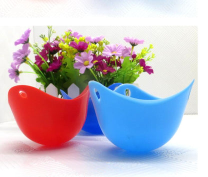 Green Silicone Egg Cooker – 4-Color Non-Stick Silicone Egg Boiler & Poacher Cups