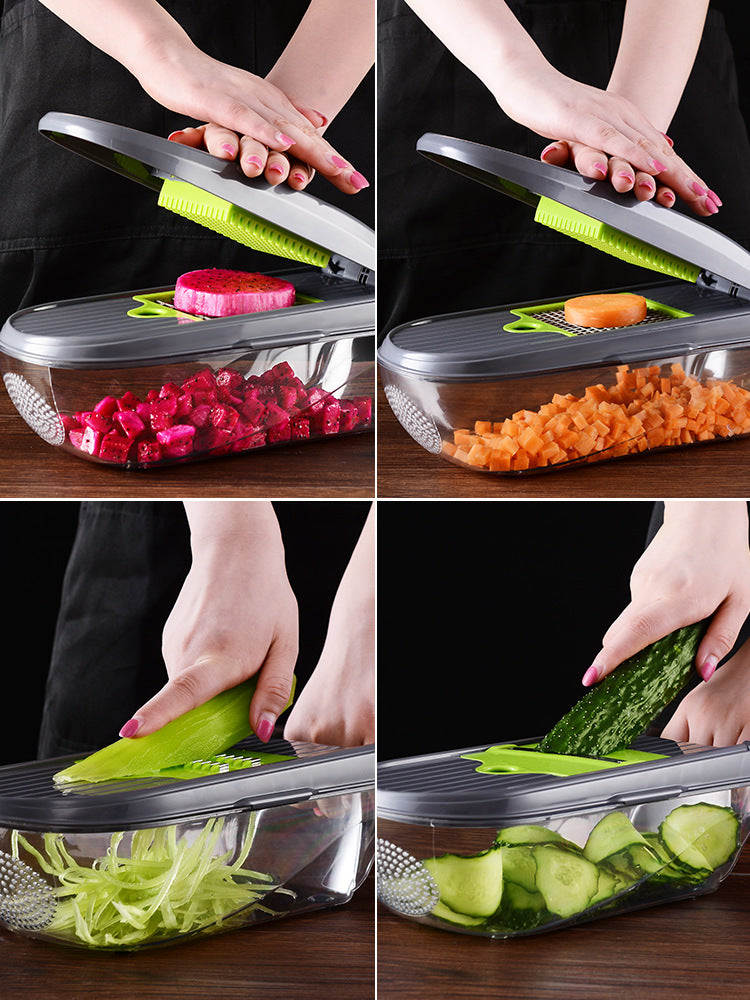 Multifunction Vegetable Cutter – Manual Slicer, Chopper & Kitchen Food Prep Tool