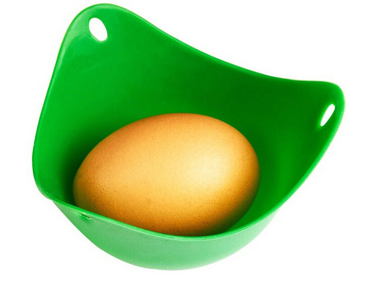 Green Silicone Egg Cooker – 4-Color Non-Stick Silicone Egg Boiler & Poacher Cups