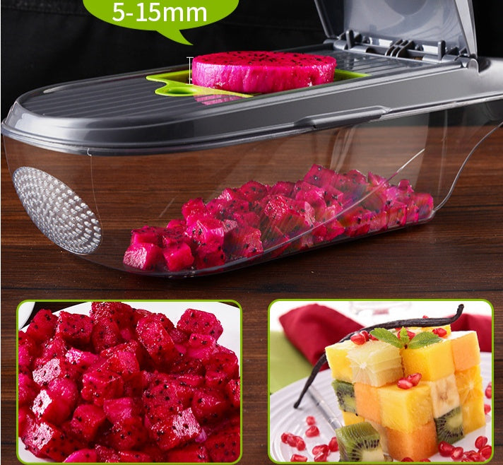 Multifunction Vegetable Cutter – Manual Slicer, Chopper & Kitchen Food Prep Tool