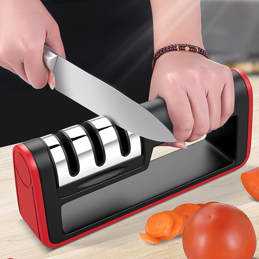 Professional 3-Stage Diamond Knife Sharpener – Fast & Durable Kitchen Knife Tool