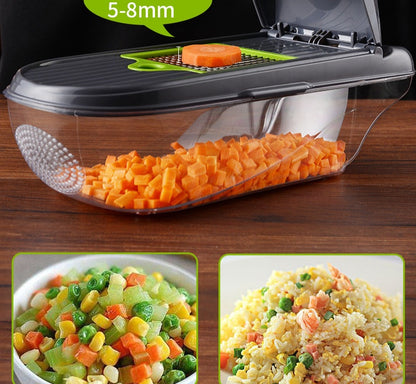 Multifunction Vegetable Cutter – Manual Slicer, Chopper & Kitchen Food Prep Tool