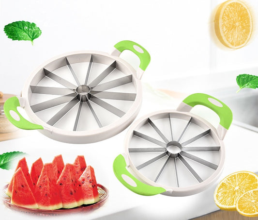 Stainless Steel Watermelon Cutter – Quick & Easy Fruit Slicer for Kitchen